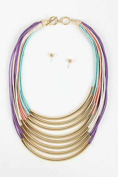 Colorful Tube Necklace