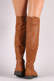 Combat Lace Up Over-The-Knee Boots