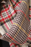 Two Sided Houndstooth Shepherd Checkered Scarf