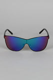 Sport Silhouette Wire Rimmed Sunglasses