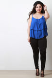 Embroider Double Tier Sleeveless Top