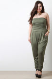 Strapless Ruched Jumpsuit