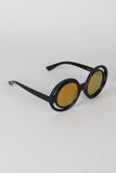 Bugs Eye Cutout Round Sunglasses
