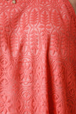 Crochet Lace Floral Pattern Midi Dress