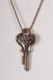 Hope Key Pendant Necklace Set