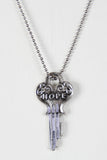 Hope Key Pendant Necklace Set