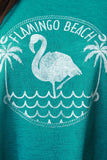 Flamingo Beach Graphic Print Tank Top