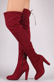 Wild Diva Lounge Suede Over The Knee Boots