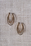Oval Wire Hinged Earring