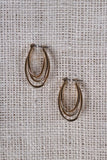 Oval Wire Hinged Earring