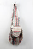 Single Shoulder Navajo Print Fringe Backpack