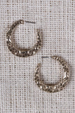 Double Sided Flat Crescent Hoops