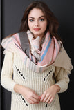 Pastel Plaid Over-sized Scarf