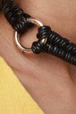 Off Center Wrapped Cord Choker