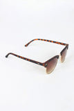 Semi-Rimless Wayfarer Design Sunglasses
