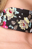 Multi-Colored Floral Thick Choker Necklace