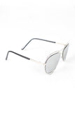 Avatar Open Wire Framed Mirror Lens Sunglasses