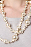 Long Pearl Beaded Accent Necklace