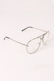 Classic Clear Lens Wire Aviator Glasses