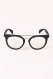 Printed Frame Round Clear Lens Glasses