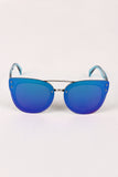 Rimless Mirrored Butterfly Sunglasses