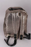 Shiny Metallic Quilted Backpack