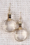 Interlocked Circular Dangle Earrings