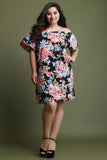 Floral Print Off-The-Shoulder Midi Dress