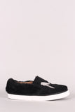 Qupid Faux Fur Embroidered NY Slip-On Sneaker