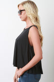 Simple Round Neck Sleeveless Relaxed Fit Top