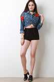 Corset Lace-Up High Waisted Shorts