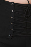 Corset Lace-Up High Waisted Shorts