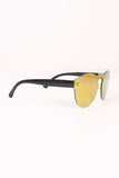 Semi-Round Rimless Reflective Sunglasses