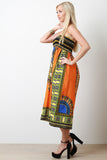 Empire Dashiki Print Smock Tube Dress