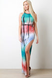Tie-Dye Strappy Maxi Dress