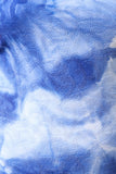 Filigree Textured Tie Dye Tube Midi Dress