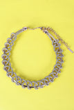Intertwined Metallic Wire Collar Necklace