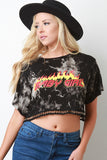 Baby Girl Tie Dye Jersey Knit Chained Crop Top