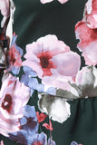 Peplum Floral Quarter Sleeve Top
