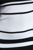 Striped Knit Tube Midi Dress