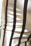 Striped Metallic Crop Top with Palazzo Pants Set