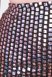Square Holographic Two Piece Dress