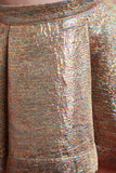 Rainbow Metallic A-Line High Low Skirt