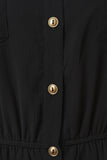 Button-Up Ruched Waist Sleeveless Maxi Dress