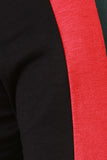 Stripe Accent Crop Top and Slit Maxi Skirt Set