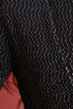 Glitter Knit Bodysuit With Floor Swept Cardigan Set