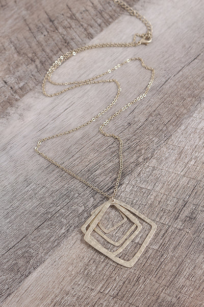 Tiered Geometric Necklace
