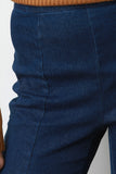 High-Low Frayed Hem Bell Bottom Denim Jeans