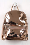 Mirrored Metallic Small Backpack