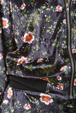 Velvet Floral Two Piece Track Suit